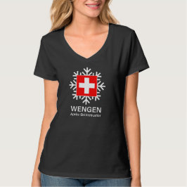 Camiseta Instrutor suíço do Apres-Esqui de Wengen