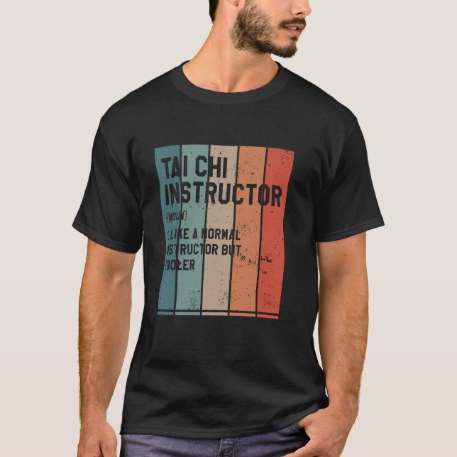 Camiseta Instrutor Tai Chi Chuan Chinês de Artes Marciais (Frente)