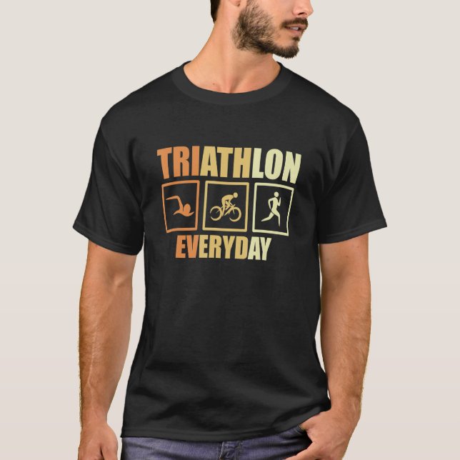 Camiseta Instrutor Triathlon Para Treinador Triatleta (Frente)