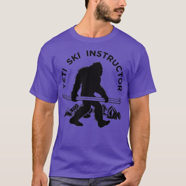 Camiseta Instrutor Yeti Ski Tee Mountain Ape Snowman (Frente)