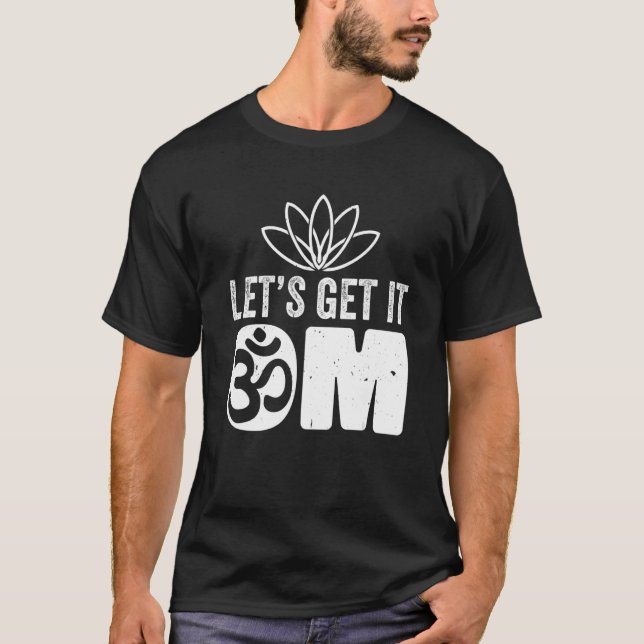 Camiseta Instrutor Yoga Lotus Flower Deixa-o ir (Frente)