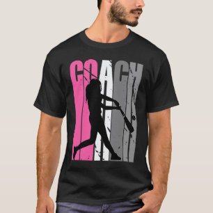 Camiseta Instrutora de Softbol Jogadora de Beisebol Feminin