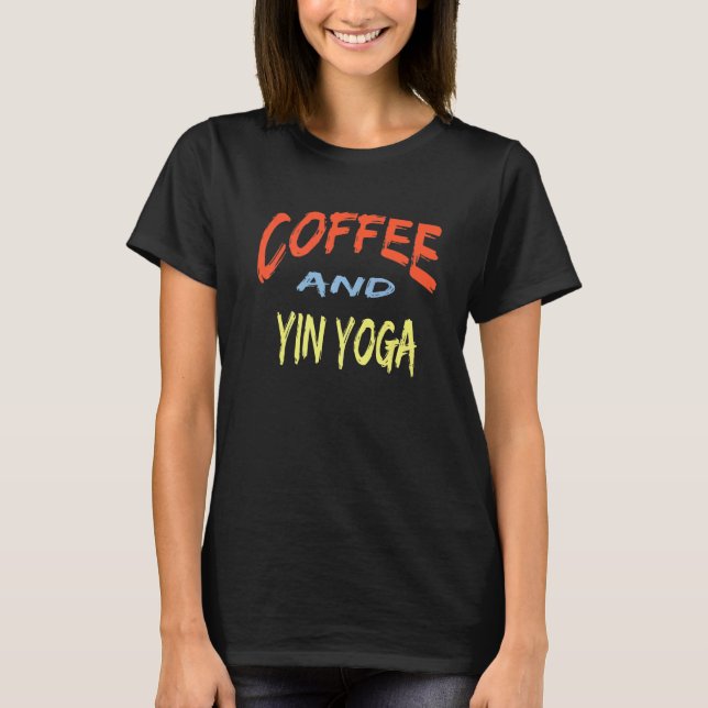 Camiseta Instrutores de Café e Yin Yoga para Café (Frente)