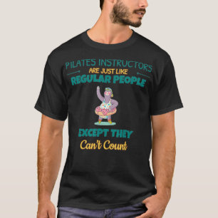 Camiseta Instrutores pilates não podem contar sarcástico en