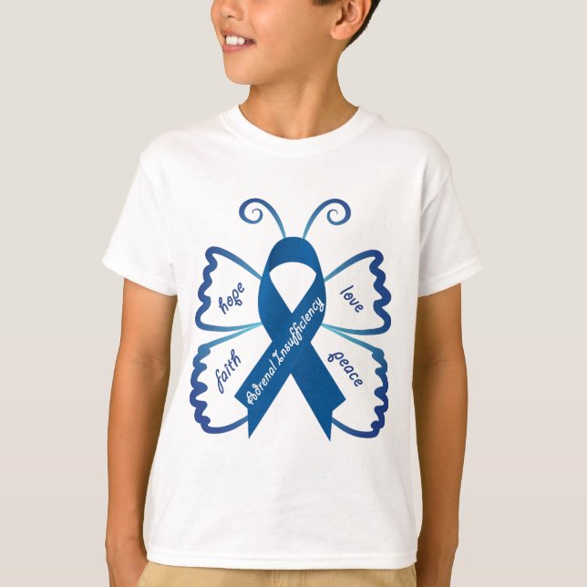 Camiseta Insuficiência ad-renal: Nós precisamos seu apoio (Frente)