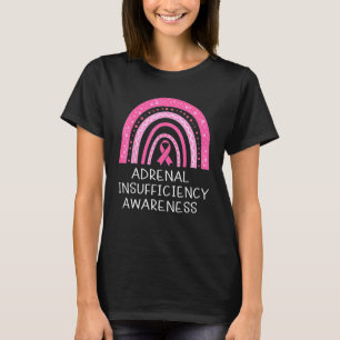 Camiseta Insuficiência Adrenal Sensibilização Rosa Brilhant