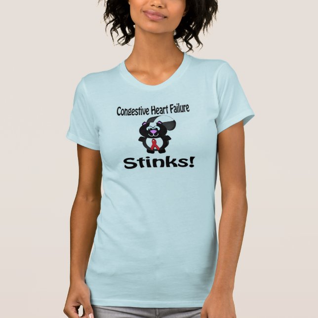 Camiseta Insuficiência Cardíaca Congestiva Cheira A Sensibi (Frente)