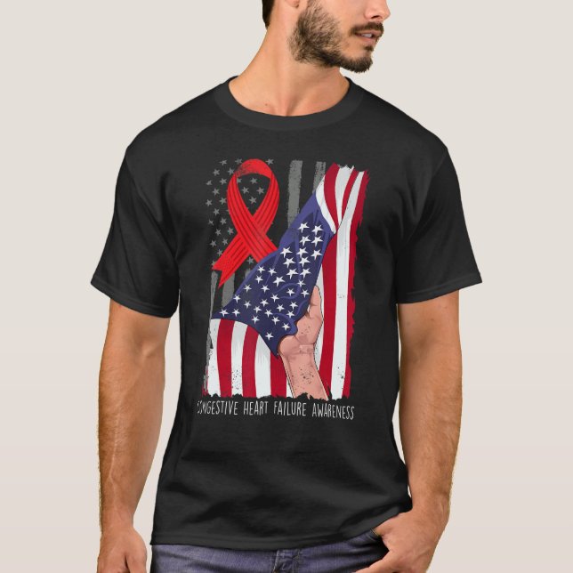 Camiseta Insuficiência Cardíaca Congestiva Sensibilização A (Frente)