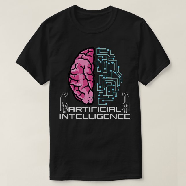 Camiseta Inteligência Artificial AI Robot AI s (Frente do Design)