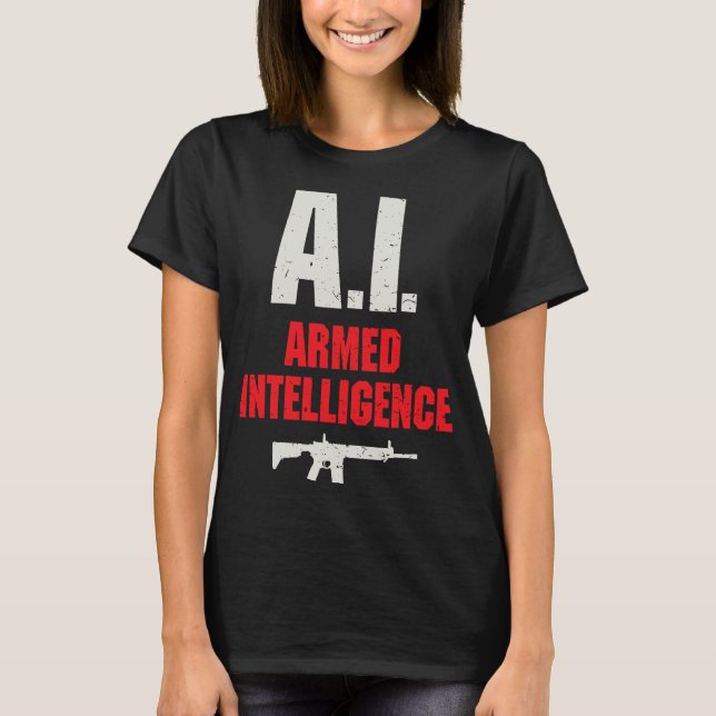 Camiseta Inteligência Artificial Armed e Inteligente G (Frente)