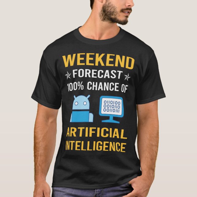 Camiseta Inteligência Artificial de Fim de Semana AI (Frente)