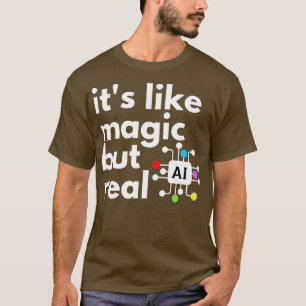 Camiseta Inteligência Artificial É Magia Mas Real 6