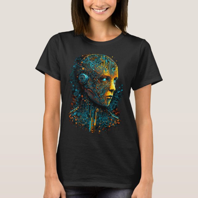 Camiseta Inteligência Artificial Prof. de TI de Computação (Frente)