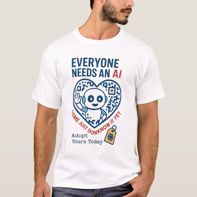 Camiseta Inteligência Artificial que Todos Precisam de AI (Frente)