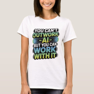 Camiseta Inteligência Artificial Trabalha Com Gráfico AI