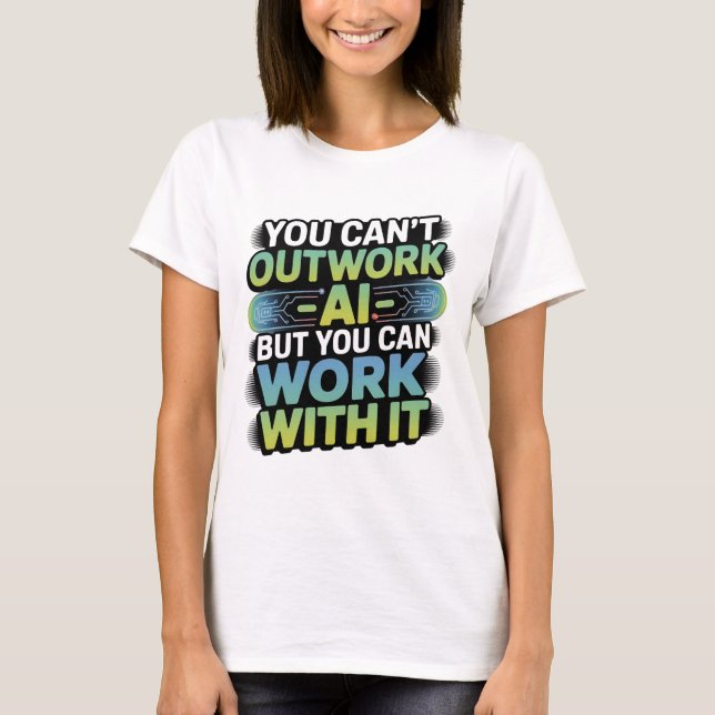 Camiseta Inteligência Artificial Trabalha Com Gráfico AI (Frente)
