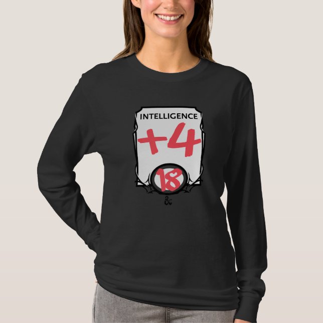 Camiseta Inteligência de Dungeons & Dragon (Frente)