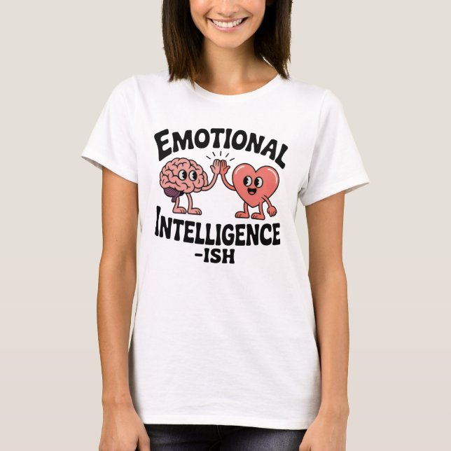Camiseta Inteligência Emocional-ish | Cérebro-Coração Diver (Frente)