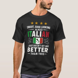 Camiseta Inteligente, Bonito e Italiano