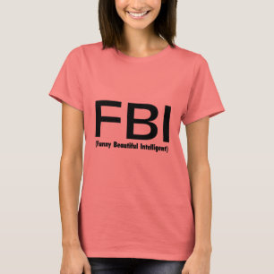 Camiseta Inteligente bonito engraçado do FBI