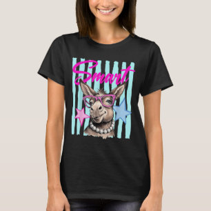 Camiseta Inteligente Com Gles Meme Animal Engraçado Ed Gráf