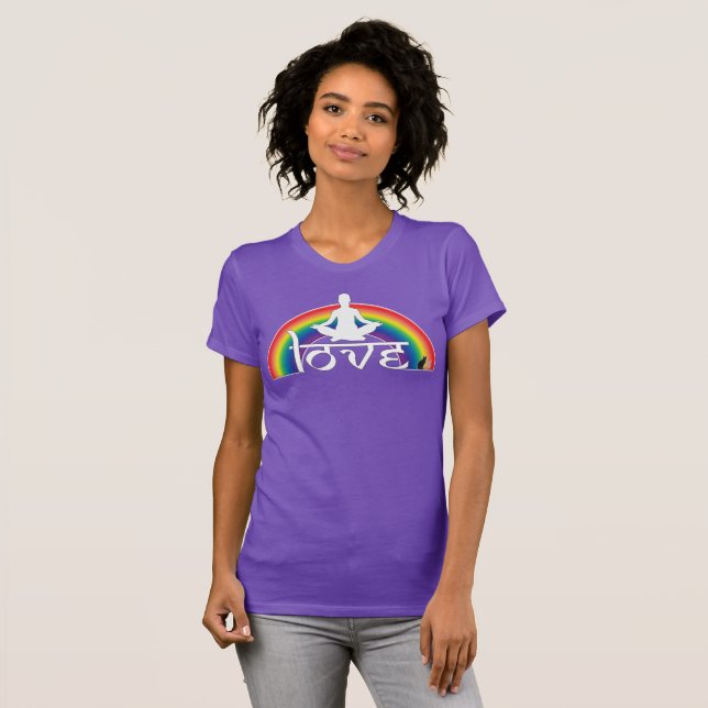 Camiseta Intenções do Arco-Íris do Amor (Frente Completa)