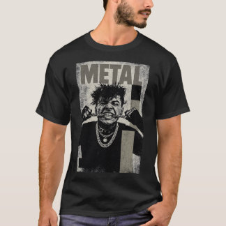 Camiseta Intense Metalhead Screaming Portrait