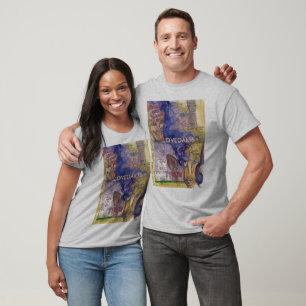 Camiseta Intensifique campainha tan/marrom do longsleeve de