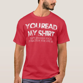 Camiseta Interação social Novidade Sarcástica ESCURO sarcás