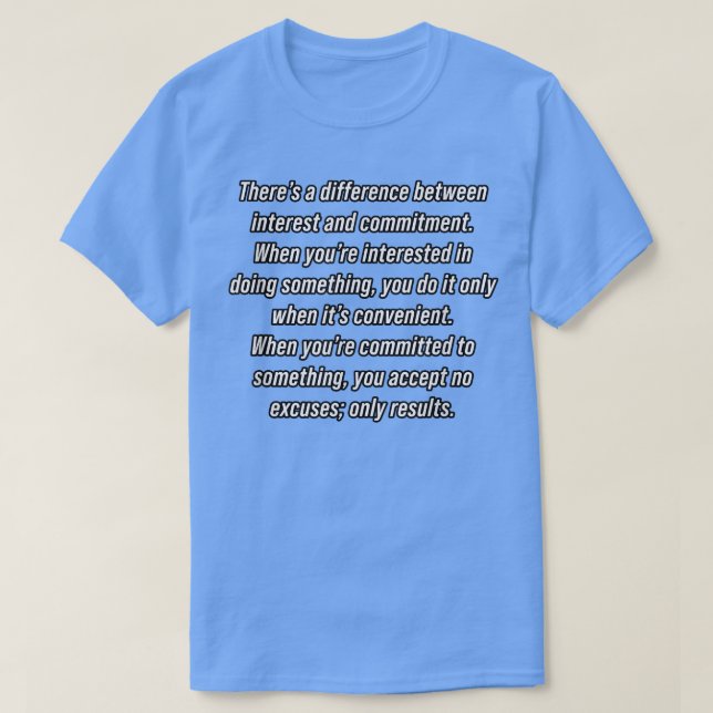 Camiseta Interesse E Compromisso - Elaboração De Empreended (Frente do Design)