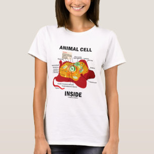 Camiseta Interior animal da pilha (biologia celular do