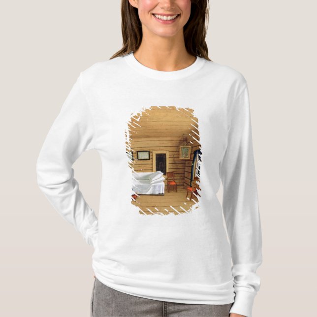 Camiseta Interior com uma mulher assentada (Frente)