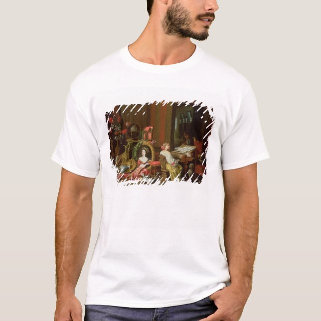 Camiseta Interior com uma senhora em um cravo (Frente)