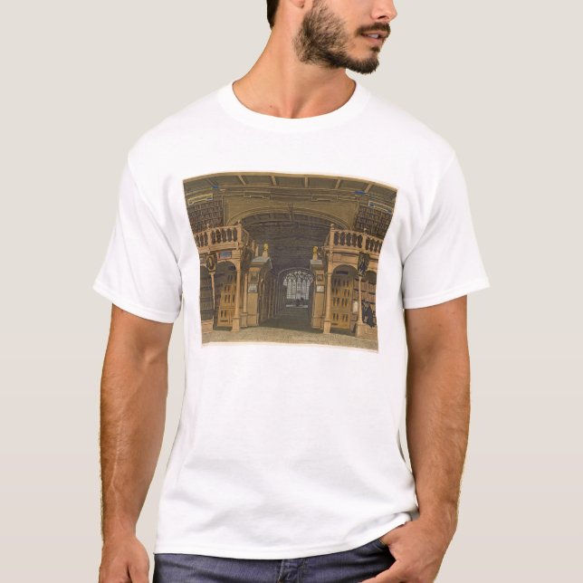 Camiseta Interior da biblioteca de Bodleian, ilustração (Frente)