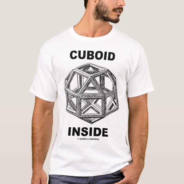 Camiseta Interior do Cuboid (design de Leonardo da Vinci) (Frente)