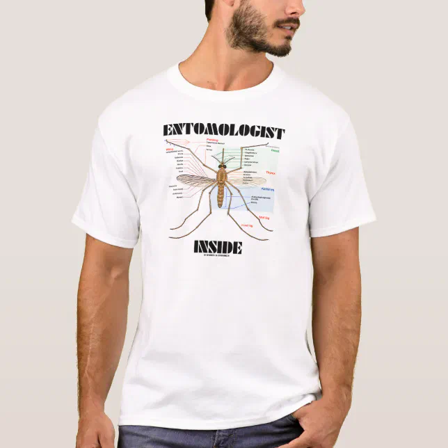 Camiseta Interior do entomologista (anatomia do mosquito)