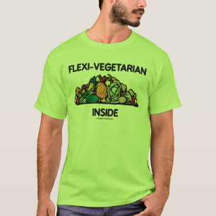 Camiseta Interior do Flexi-Vegetariano (pilha dos vegetais)