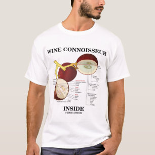 Camiseta Interior do perito do vinho (baga da uva para