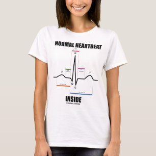 Camiseta Interior normal da pulsação do coração (ECG EK