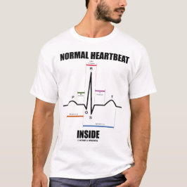Camiseta Interior normal da pulsação do coração (EKG)