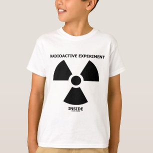 Camiseta Interior radioativo da experiência (sinal