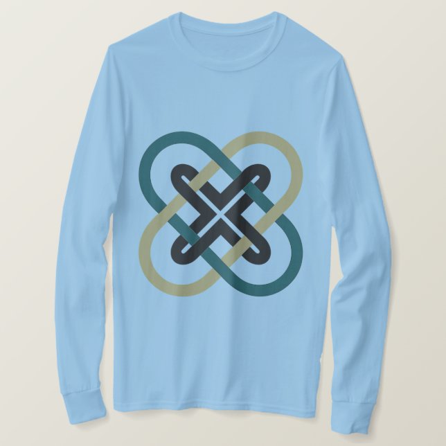 Camiseta Interlocking X Men's Long Sleeve T-Shirt (Frente do Design)