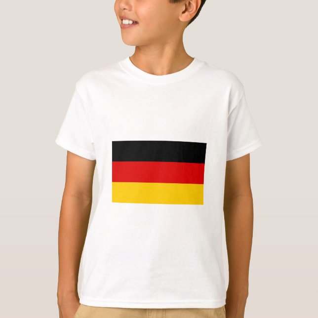 Camiseta International da BANDEIRA de Alemanha (Frente)