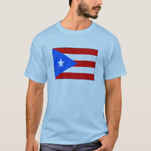 Camiseta International da BANDEIRA de Puerto Rico