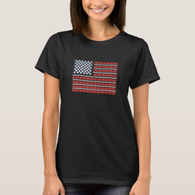Camiseta International Dot Day American Flag Polka Dot Kids (Frente)
