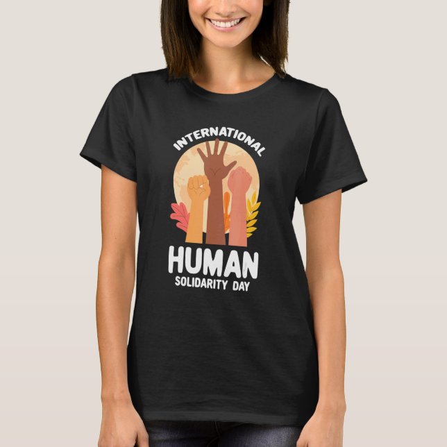Camiseta International Human Solidarity Day United Nations (Frente)