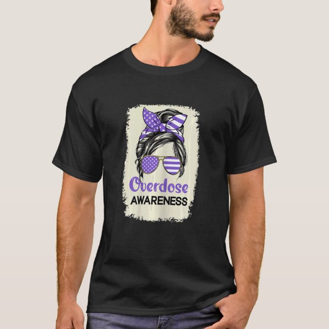 Camiseta International Overdose Awareness Day 2022 Purple R (Frente)