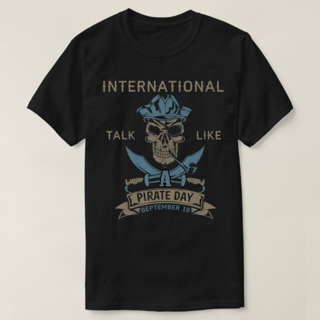 Camiseta International Talk Like A Pirate Day Pirate Septem (Frente do Design)