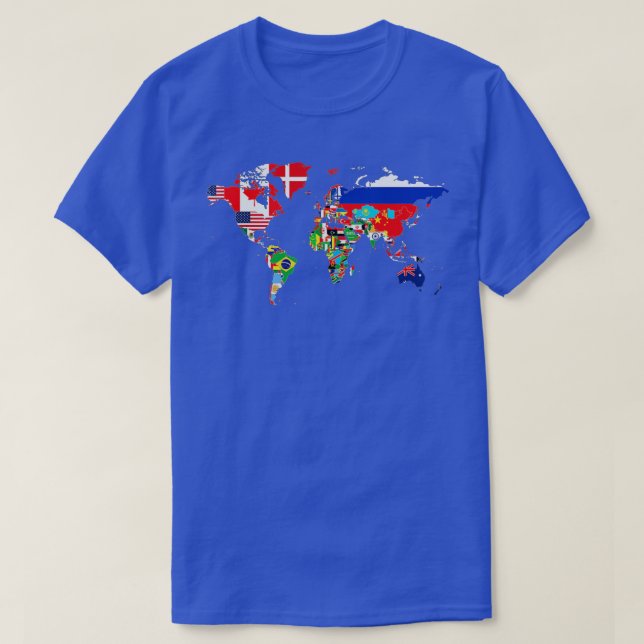Camiseta International World Flags  Flags World Map for kid (Frente do Design)
