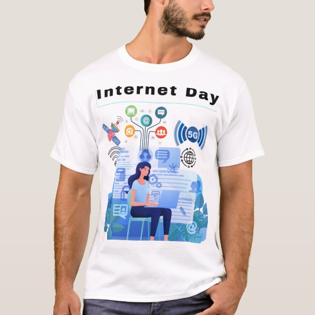 Camiseta Internet do dia (Frente)